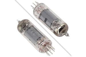 6J2 Vacuum Tube 6J1P-EV Equivalent to EF95 6F32 6AK5 for Preamp Headphone Module High-Frequency Pentode Glass Tube 2 Pack