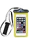 Deego Universal Waterproof Armband Snowproof Case Dry Bag, Fit Iphone 5 5s 6s 6 Plus Galaxy S6 Edge Note 4 LG V10 Nexus 6p Ipod Touch Moto 5.5-inch Diagonal Ipx6 Certified to 6.6 Feet (Yellow)