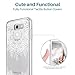 LK Case for Samsung Galaxy J7 V / J7 2017 / J7 Prime / J7 Perx / J7 Sky Pro, [Shock Absorbing] White Henna Mandala Floral Lace Clear Design Printed Air Hybrid with TPU Bumper Protective Case Cover