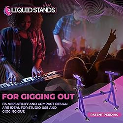 Liquid Stands Keyboard Stand w/ Wheels - Z Style