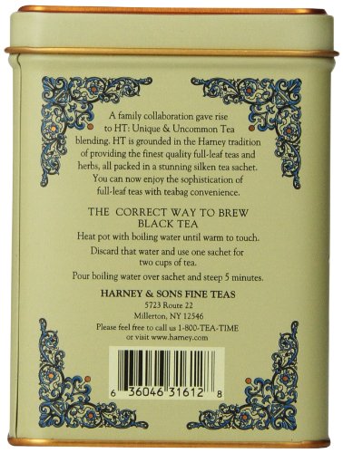 Harney & Sons Vanilla Comoro Tea Tin - Decaffeinated and, Great Present Idea - 20 Sachets, 1.4 Ounce - //coolthings.us