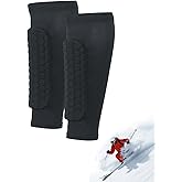 Ski Shin Guards Socks Soccer Gel Pads for Adults Calf Honeycomb Compression Sleeve Breathable Protector Pro Gear