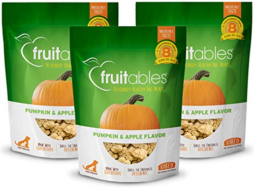 Fruitables Baked Dog Treats Pumpkin Apple Flavor (3 Pack) oz