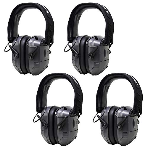 Walker's Game Digital Quad Hunting Ear Muffs (4 Pack) (Certified Refurbished)