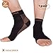 Thx4 Copper Compression Recovery Foot Sleeves for Men & Women, Copper Infused Plantar Fasciitis Socks for Arch Pain, Reduce Swelling & Heel Spurs, Ankle Sleeve with Arch Support-Large