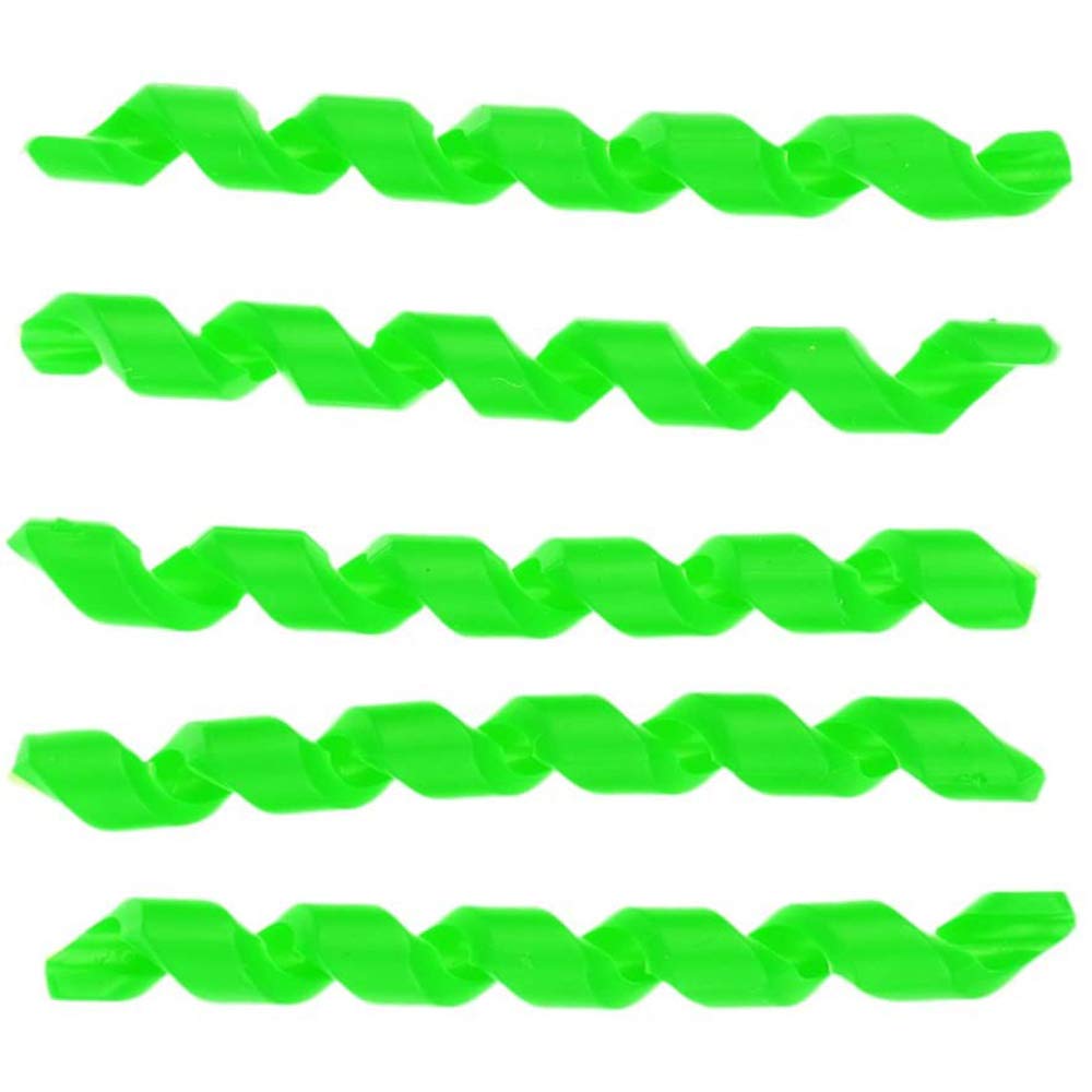 POFET 5pcs Bike Brake Shift Housing Covers Frame Protector Rubber Bicycle Cable Sleeve - Green