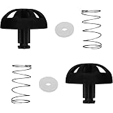 2-Pack Coffee Replacement Brew Basket Spring Loaded Stopper Kits Fits For Mr. Coffee Black and Decker Hamilton coffee maker parts, Parts Number 990117900 990237500 Coffee Machine Accessory