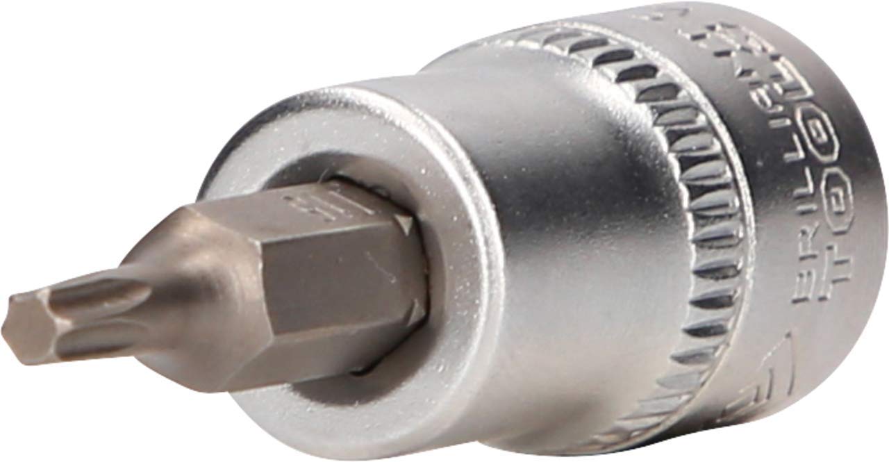 BRILLIANT TOOLS BT021940 3/8 Inch Torx Bit Socket, T15 [Powered by KS Tools]