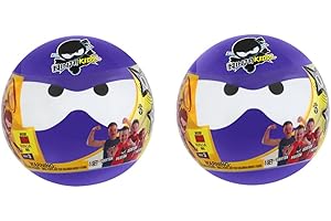 NINJA KIDZ TV Mini Mystery Ninja Ball 2 Pack - Series 3 Purple | Includes 2 Characters of 13 Possible | 6 Unique Ninja Balls to Collect