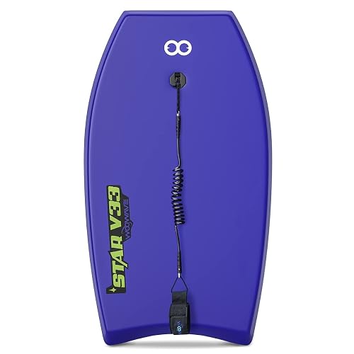 WOOWAVE Bodyboard 33-inch/37-inch/42-inch Premium IXPE Body Board with ...