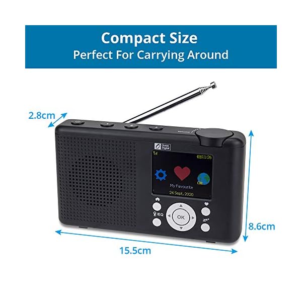 Radio WIFI Internet Ocean Digital WR-23D LCD Recargable Bluetooth - Imagen 6