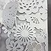 Tinksky wedding invitations - 10pcs Vertical Laser Cut Butterfly Invitations Cards Kits for Wedding Bridal Shower Birthday (White)