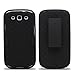 Samsung Galaxy S3 Case, Black Belt Clip Holster Armor Protective Case, Defender Cover