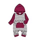 Baby Boys Girls Jumpsuit Hoodie Romper Outfit Long Sleeve Creepers Bodysuit Clothes