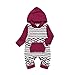 Baby Boys Girls Jumpsuit Hoodie Romper Outfit Long Sleeve Creepers Bodysuit Clothes
