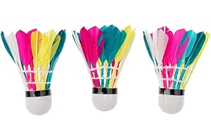 3 Pieces Colorful Badminton Balls Shuttlecocks Training Game Indoor Outdoor Sports Excellent and Useful