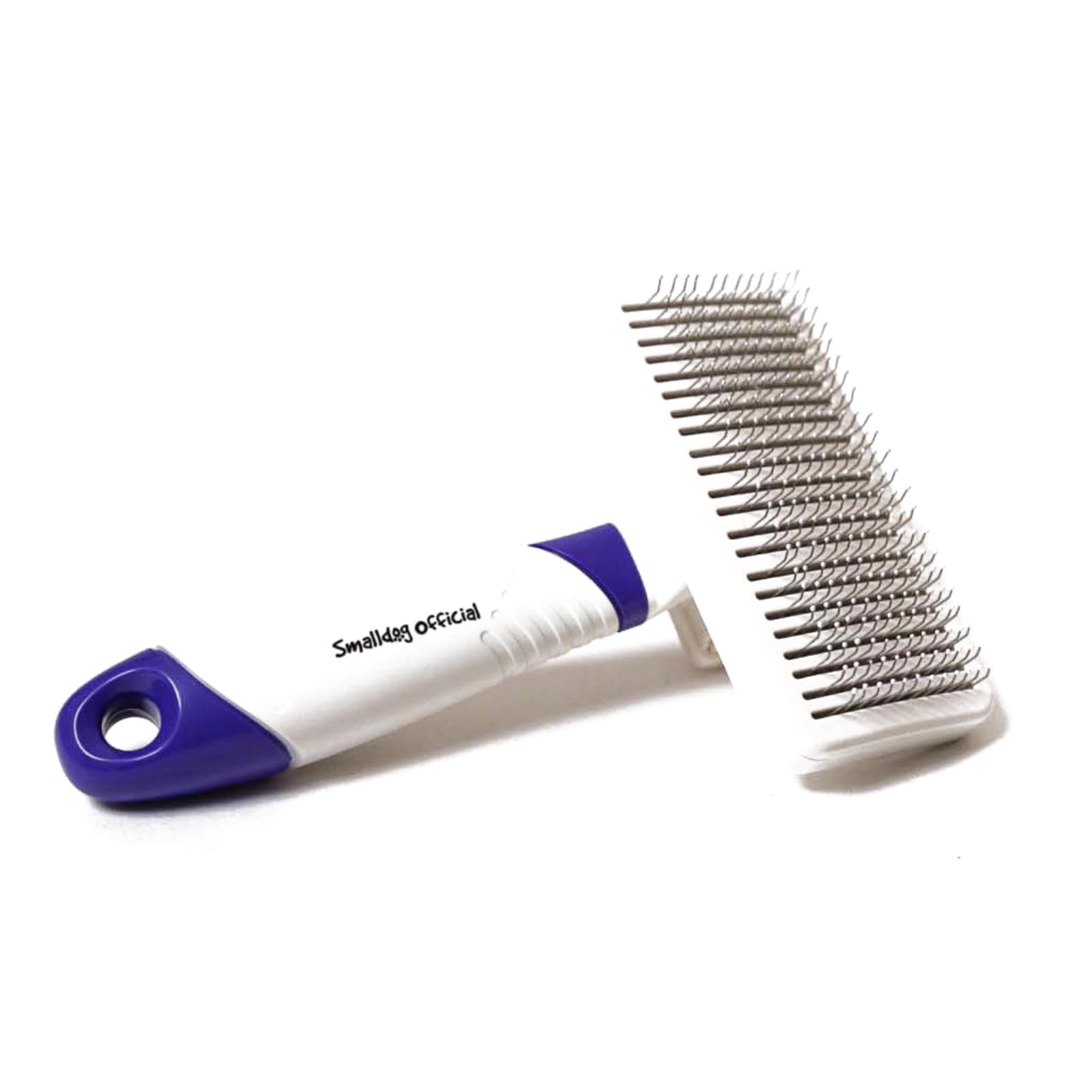 Photo 1 of Smalldog Official Self-Cleaning Gentle Slicker Brush, Sensitive Skin Gentle Dog Brush, for Big Dog and Large Breed, to Remove Loose Hair, Mats, Dirt - Pain Free Grooming