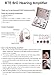 Best Hearing Amplifier, Personal Sound Enhancer amplifier, one PR44 button cell battery use up to 100 hours. 4 sizes of ear buds fit most customers. New flexible tube best fit over ear.