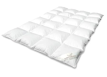 Klosterdorf Bettenmanufaktur Premium Winterdecke ''exzellent'' | 155x220 cm | 1090 Gramm | WARM | Handarbeit aus Deutschland 