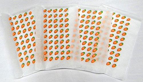 Edible Icing Royal Carrots Cake Candy Cookie Decorations 1/2" 50 count