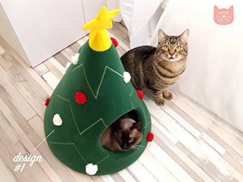 Christmas tree cat house, Cat furniture, Christmas gift, Pet furniture, Cat teepee, Dog bed, Gift idea