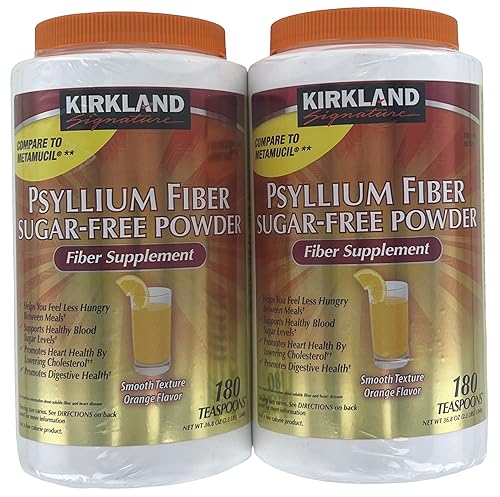 Kirkland Signature Sugar-Free Psyllium Fiber Supplement Powder, 360 DosesQ