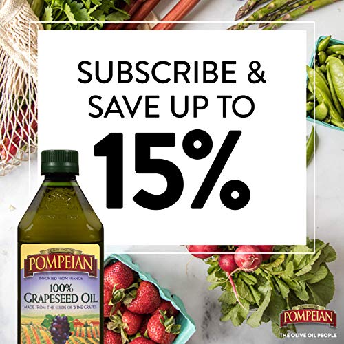 Pompeian 100% Grapeseed Oil, Light and Subtle Flavor, Perfect for High-Heat Cooking, Deep Frying and Baking, 24 FL. OZ. - Image 7