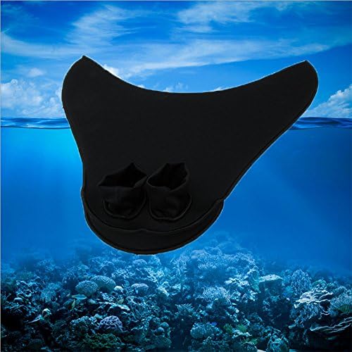 LRRONG Mermaid Fins With Conjoined Fins Adult Diving Wwimming Fins Swimming 7in19in22in Conjoined Fins (Black)