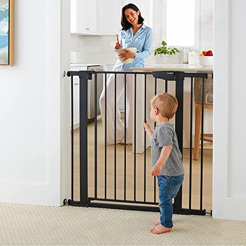 Cumbor 36" Extra Tall Baby Gate for Dogs and Kids with Wide 2Way Door