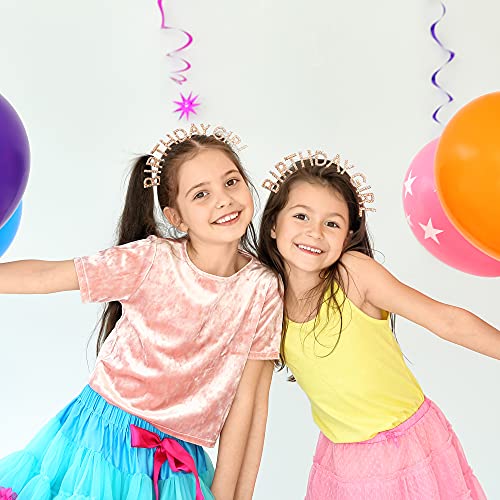 Elehere Birthday Crowns Tiaras Headbands Women Birthday Girl Sweet Princess Rhinestone Hair Band Hoop Gifts Gold (Rhinestone)