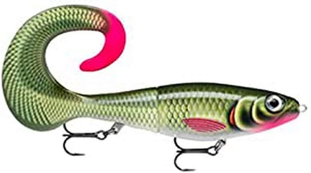 Rapala X-Rap Otus Lure with Two No. 2/0 Hooks, 0.5-1 m Swimming Depth, 25 cm Size, Olive Green