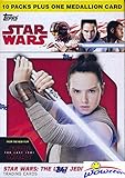 2017 Topps Star Wars: The Last Jedi EXCLUSIVE Factory Sealed 10 Pack Retail Box with VERY SPECIAL MEDALLION Card! Includes 10 Parallels & 10 Insert Cards! Look for Autographs & Sketch Cards! WOWZZER!