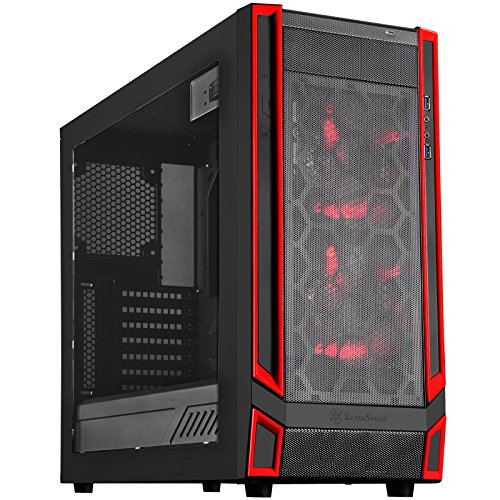Silverstone technology atx gaming computer case - black…