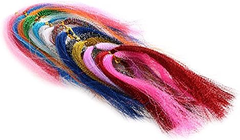100Pcs/set 300mm Flash Fly Tying Material Krystal Fishing Lure Making Streamers Tool