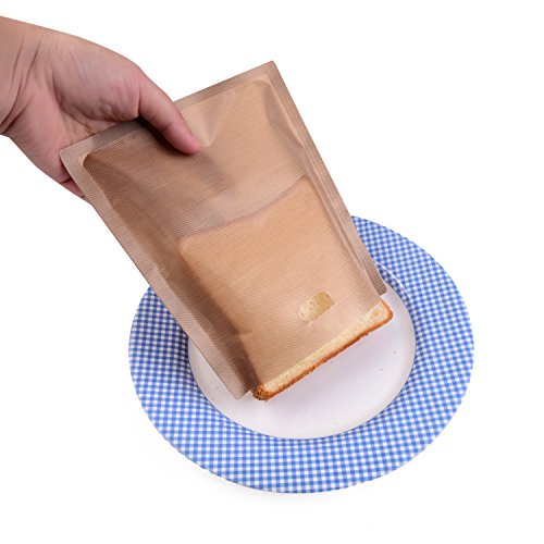 Toaster Bags (set of 3) | Grilled Cheese Made Easy | Non Stick Reusable Easy to Clean | Gluten Free Sandwich Toast Home & Kitchen, Kitchen & Dining, Cookware, Toaster Oven Cookware