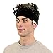 Kooshoo Black Headband For Men. Premium Sports And Chef Men's Headband That Wicks Sweat and Never Slips.