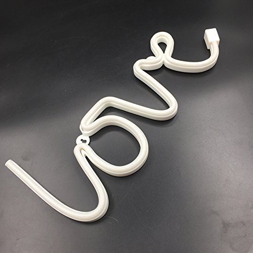 image for LEDES Neon Light, LED Love Sign Shaped Decor Light, USB or Battery Pow