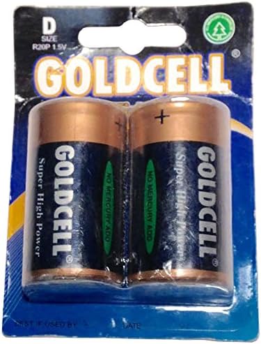 Goldcell D Batteries 2-Pack