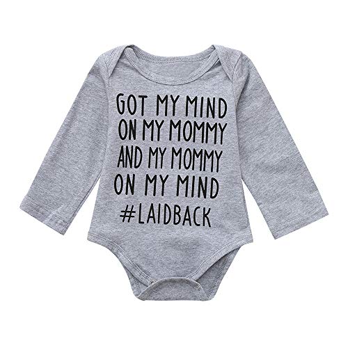 Baby Girl Boy Clothes Onesie Bodysuit Summer Romper Jumpsuit Outfits Pajama Clothes Yamally (6-12 Months, Gray 03) - Thumbnail 7