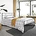 GreenForest Twin Bed Frame Metal Platform with Stable Metal Slats Stable Headboard and Footboard/Black,Twin/Single