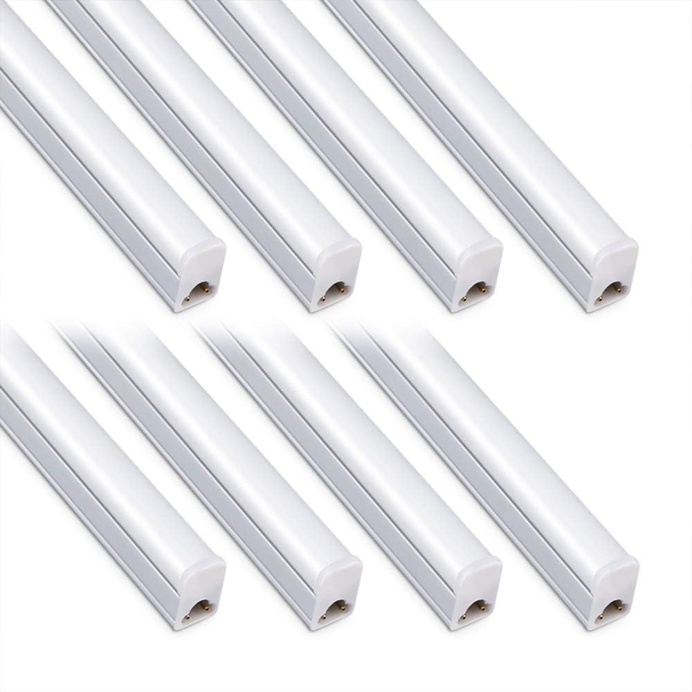 Amazon Com Pack Of 8 Kihung Under Cabinet Light 2ft 10w 1100lm 6500k Super Bright White Utility Led Shop Light Led Ceiling Light And T5 Led Tube Light Fixture Corded Electric With Built In On Off Switch Home Improvement