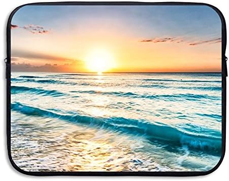 FSKDOM Laptop Sleeve Computer Ultrabook Case South Beach Sunrise Neoprene Slim Sleeve Bag For All Computer Ultrabook/Lenovo Dell/MacBook Pro Etc For 13 Inch And 15 Inch