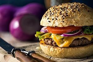 CHICAGO STEAK COMPANY DELIVERING THE WORLDS FINEST BEEF Chicago Steak Company - Gourmet Steak Burgers - 8 (8 oz.) USDA Choice Beef Steak Burgers Barbeque Grill Beef Burgers - Meat Lover's Classic Steakburgers Made from Midwestern Corn-Fed Beef for Grilling & Smoking