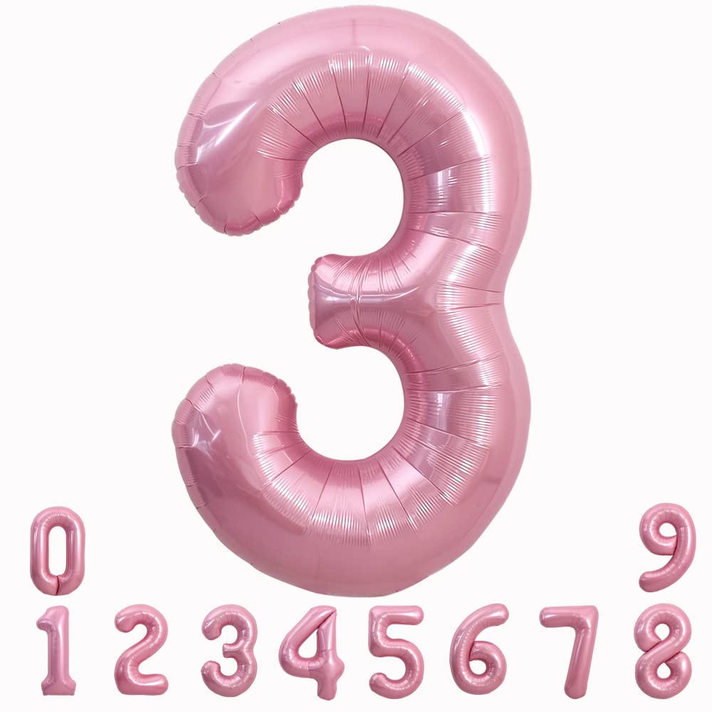 TONIFUL 40 Inch Light Pink Large Numbers