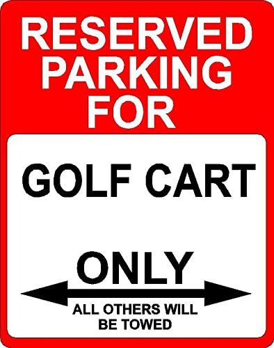 Amazon ゴルフカート輸送decor予約駐車場のみサイン9 X12 アルミ インテリア オンライン通販