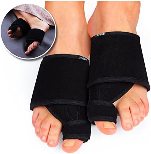 VulMed Bunion Splint and Bunion Corrector Big Toe Straightener Hammertoe Hallux Valgus Foot Pain Relief (1-Pair)