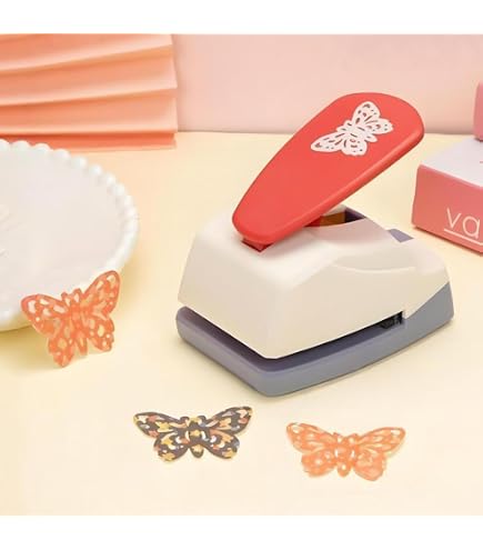 Perforatrice à levier 3,8 cm en forme de papillon pour scrapbooking, cartes, arts du papier (papillon