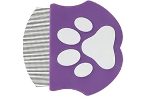 Pet Hair Comb Gentle Deshedding Ergonomic Handle Cats Grooming Supplies For Owners Metal Stainless Steel Pet Comb