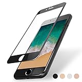 FlexKlearGlass Compatible 9H Soft Glass Screen Protector, if Applicable Apple iPhone 7 Plus, Full Protection from Edge to Edge (Non-Case Friendly), Black Edges Made by PET (Not Tempered Glass)