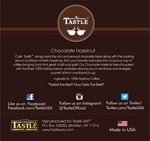 CAFE TASTLÉ CHOCOLATE HAZELNUT SINGLE SERVE COFFEE, 12 COUNT